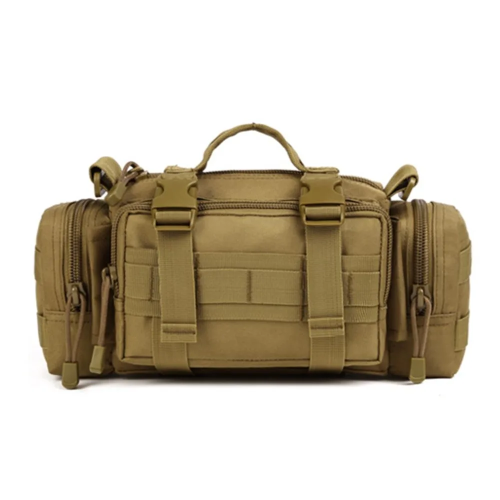 Military Tactical Waist Pack Outdoor Bags Shoulder Molle Pouch Camping