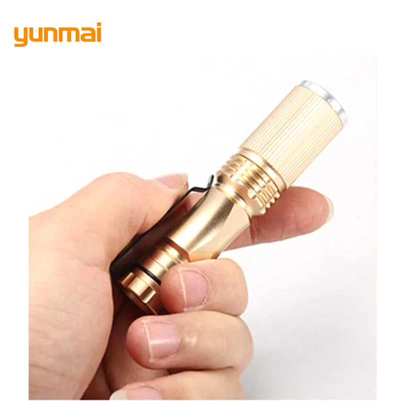 

Micro Q5 Flashlight With Clip Mini Strong Light Penlight Spotlight Zaklamp Use AA/14500 Battery Small XPE LED 3 Modes Torch