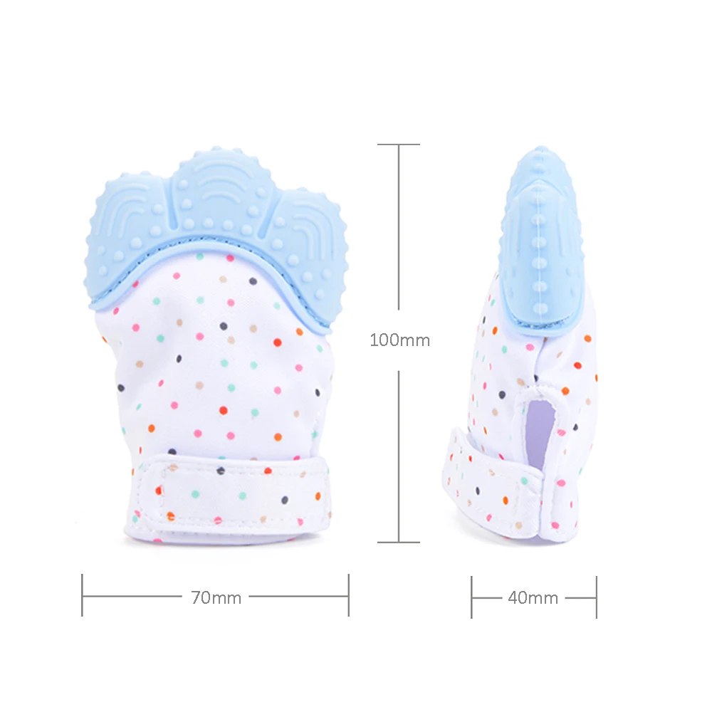 Панды Детские Варежки пальмовые варежки для новорожденных Дельфин бисер прорезывание зубов натуральный большой палец жевательные игрушки Дети варежки уход прорезыватель BPA бесплатно