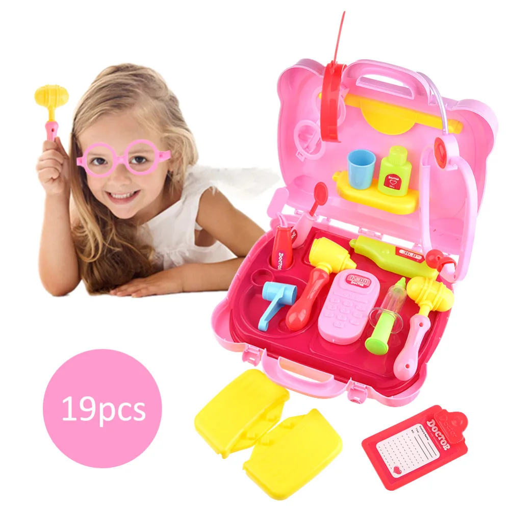 

Cutting Toys Fruit Kitchen Cookers Medical Toys Set with Portable Gift Box for Children Early Development and Playing