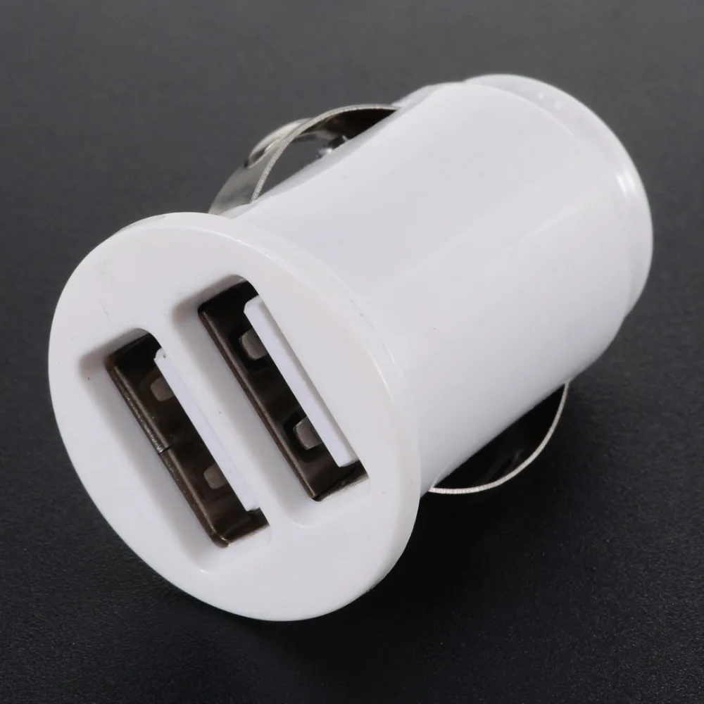  Heißer Verkauf Mini USB Auto Ladegerät Für Handy Tablet GPS Dual USB Auto Telefon Ladegerät Adapter