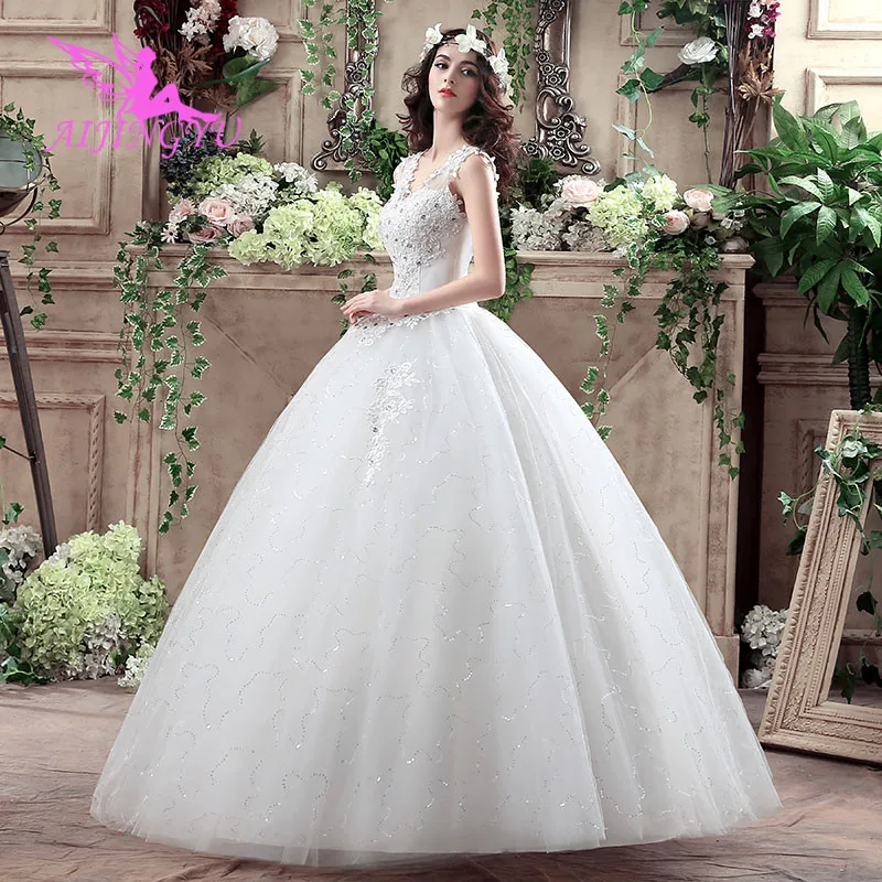 

AIJINGYU dresses plus size party wedding dress 2018 bridal WK372