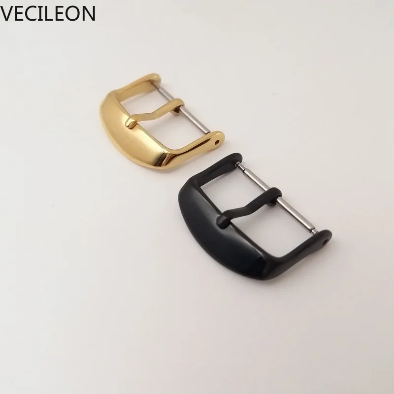 Watchbands Genuine Leather WatchBand Stainless Steel Buckle Clasp Watch Band Leather Strap 12,14, 16,18,20,22,24mm