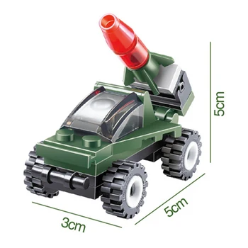 

Small War Chariot Military War Parade Toys Kids Building Bricks Assemblage Vehicle Armored DIY Gifts Children Blocks K2507