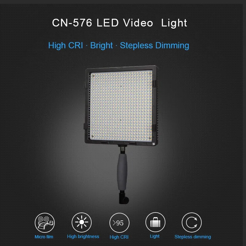 Cn-576 фотографии видео Камера свет комплект с 576 шт. LED Бусины 5600 К/3200 К светодиодные+ адаптер+ Осветительные стойки+ Фильтры+ сумка для хранения