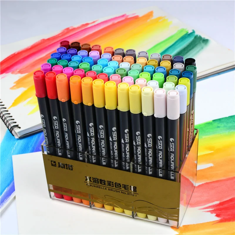 Sta Aquarelle маркеры на спиртовой основе каллиграфические скетч для рисования