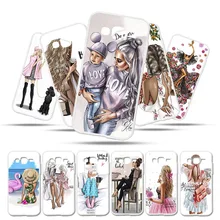 Silicone Case For Samsung Galaxy J2 Prime Grand Prime 2016 SM-G532F G532M/DS G532G Black Brown Hair Baby Mom Girl Cover Bags сотовый телефон samsung sm g532f ds galaxy j2 prime black