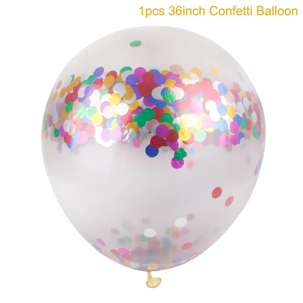 Huiran воздушные шары с днем рождения, свадебные шары, розовое золото, розовый, голубой шар с цифрами 0-9, шар для свадьбы, дня рождения, вечеринки, декор для детей и взрослых - Цвет: 36inch balloon