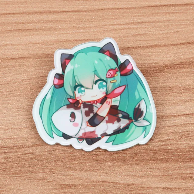 FFFPIN Japan Style Cartoon Hatsune Miku Brosche Insigne Abzeichen Clothes Pin Ma FFFPIN Japan Style Cartoon Hatsune Miku Brosche Insigne Abzeichen Clothes Pin Ma