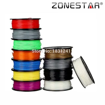 

ZONESTAR Full Colors 3D printer Filament PLA Filament 1.75mm Consumables Material