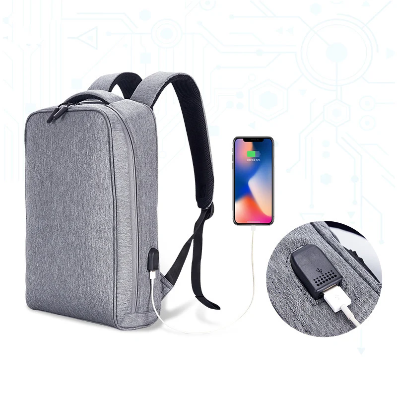 

OZUKO Fashion Casual Backpack Men's USB ChargE Laptop Backpack Multifunction Teenager Business School Bag Travel Male Backpacks