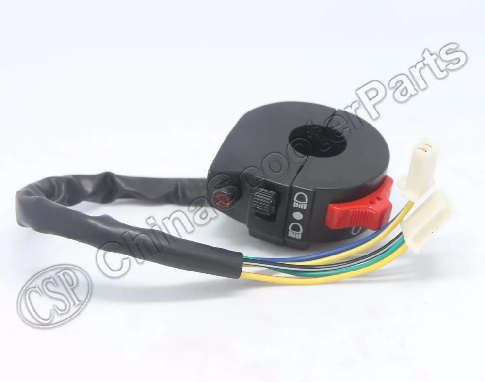 Kill Headlight Start Left Handlebar Switch 50cc 90cc Kazuma Mini Falcon Meerkat 5 wire new ...