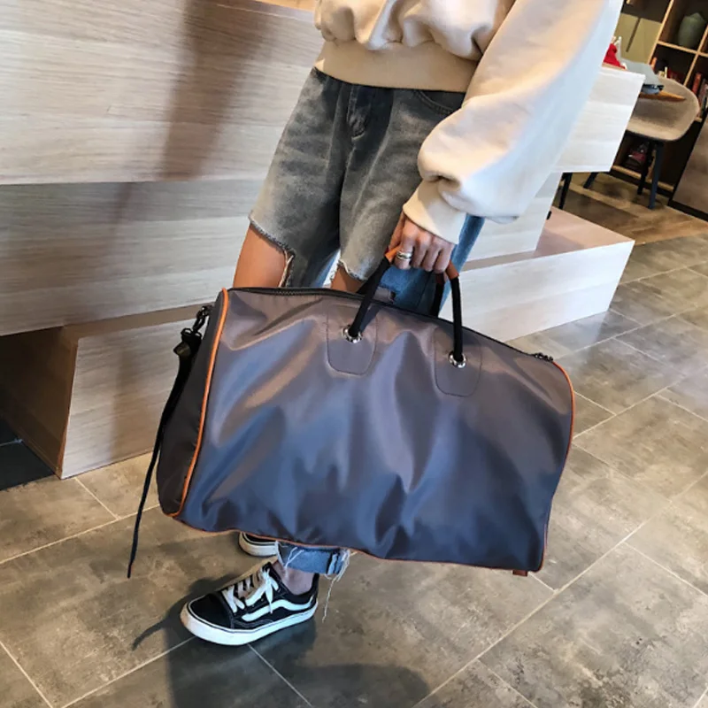 Короткое расстояние Женская дорожная сумка Портативная обувь большая Вместительная дорожная сумка для багажа легкая Корейская дорожная
