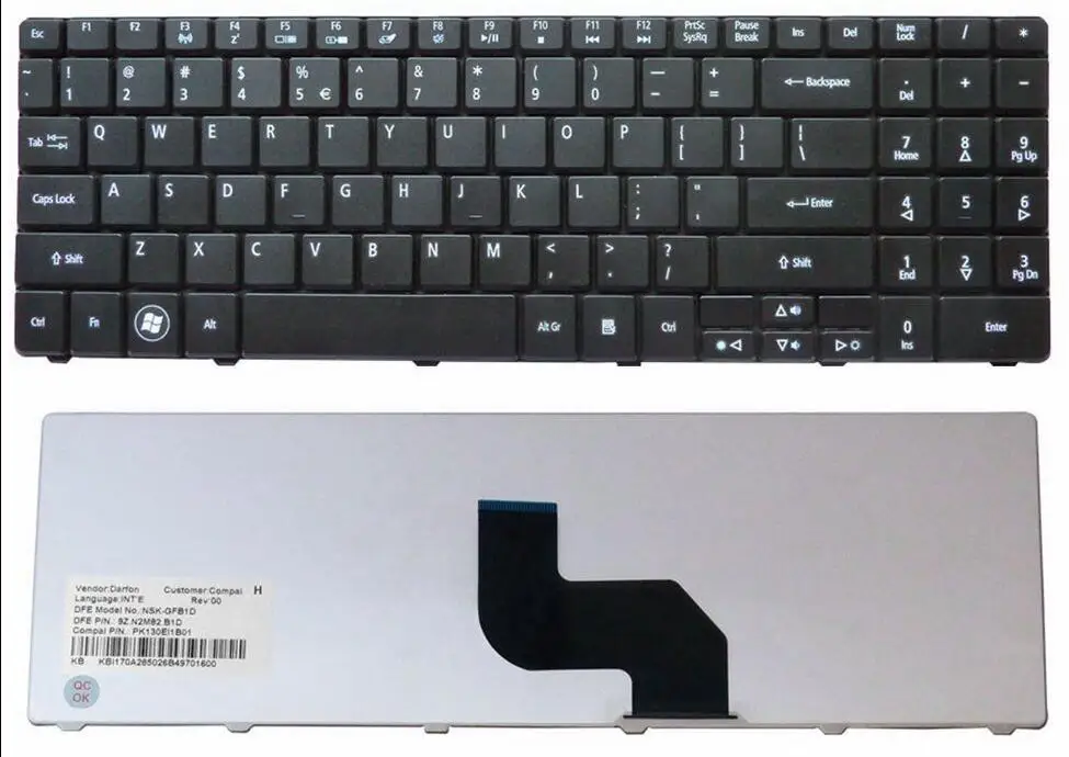 Клавиатура для Acer Aspire 5241 5332 5334 5532 5534 5541 5541G 7715 7715Z 5734
