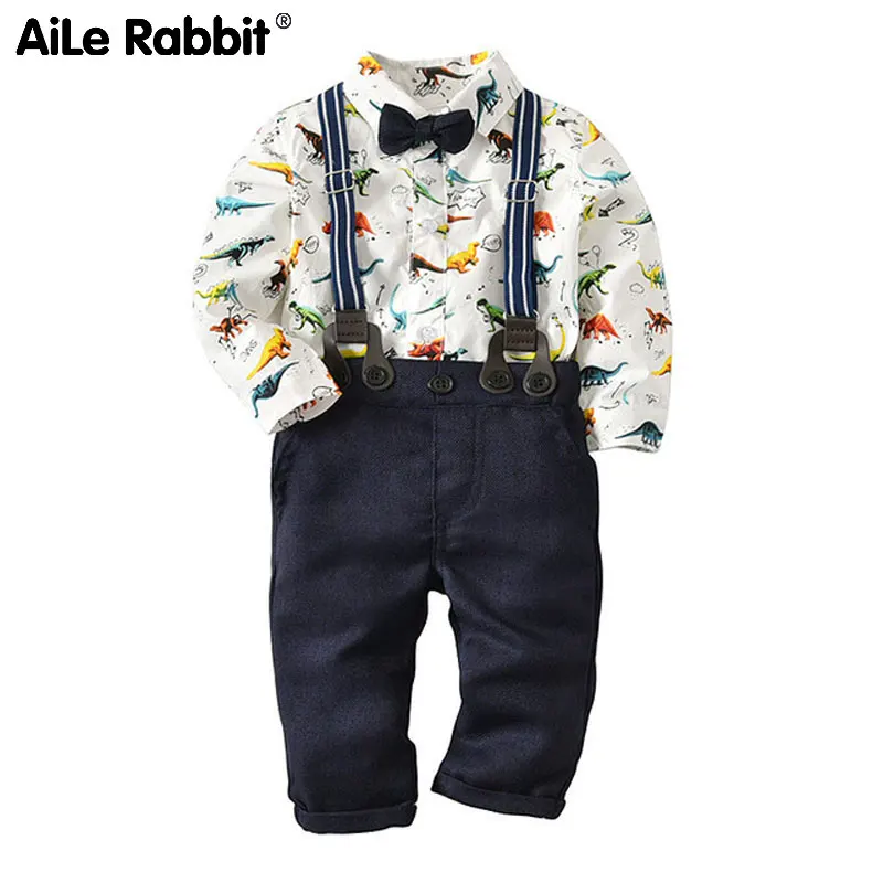 AiLe Rabbit/2018 г. комплект одежды европейская одежда динозавров для маленьких