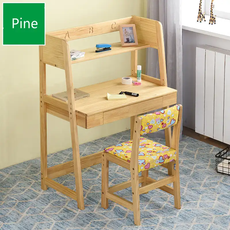 Solid Wood Kids Table And Chair Sets Student Study Table Household