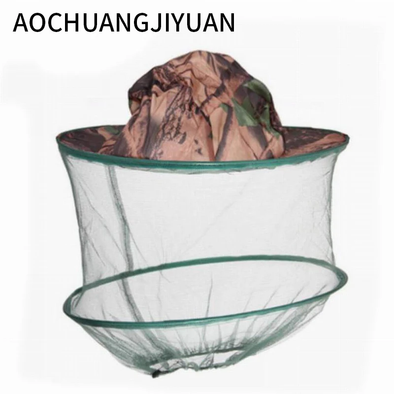 

Insect Mosquito Net Mesh Face Fishing Hunting Outdoor Camping Hat Protector Cap