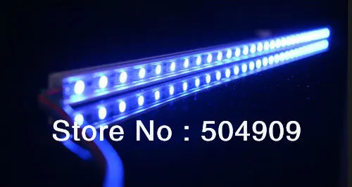 Лот = 5x50 см 30-светодиодный RGB Цвет Изменение вспышки SMD 5050 полосы гриль огни Бар паз жесткий+ ИК пульт дистанционного управления