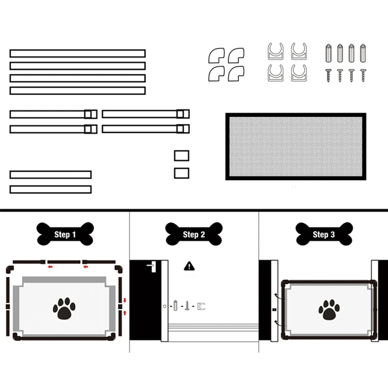 Pet Dog Safe Gard дверной сетчатый экран для дома Безопасность детей малышей ограждение забор для щенка аксессуары для домашних животных, собак
