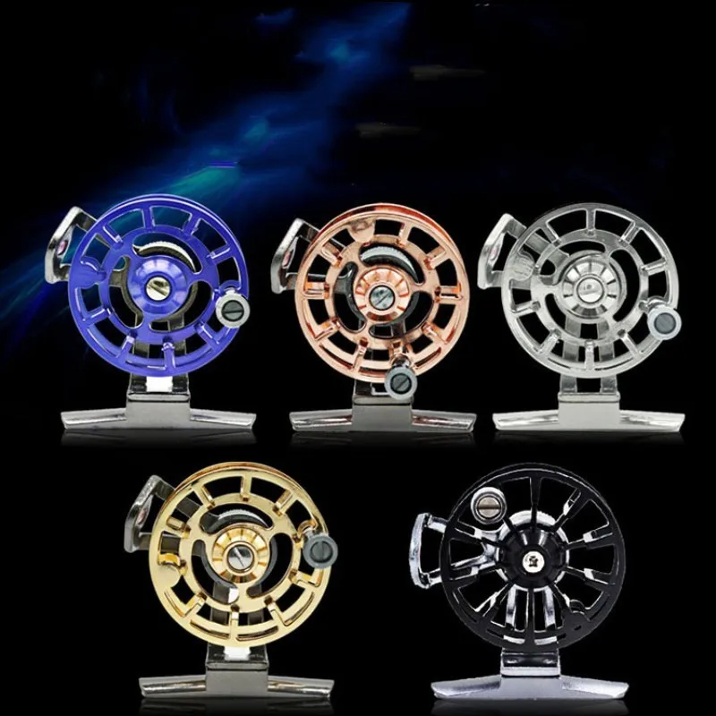 All Aluminum Alloy Fishing Line Wheels Golden / Red / Rose, gold / Black / Blue / Silver Optional Ratio 1:1 Fly Fishing