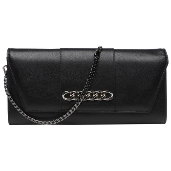 

Ladies Banquet Bag Handbag Chains Shoulder Messenger Envelope Bag Woman Clutches Bag Long Wallet Genuine Leather Purse Wristlet