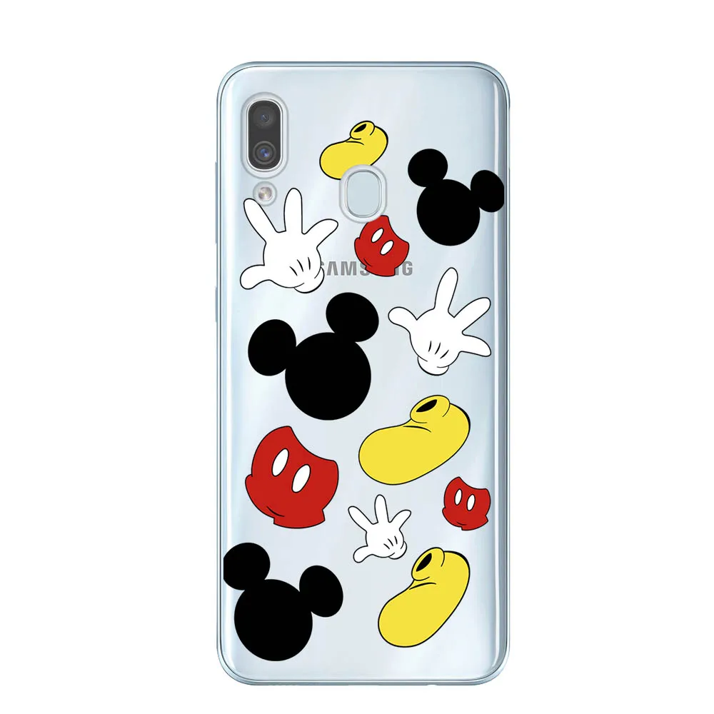 Чехол Minnie для samsung Galaxy A50 A505 6,", Мягкая силиконовая задняя крышка из ТПУ для телефона samsung A10 A20 A30 A40 A50 A70, чехол-бампер