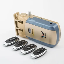 Wafu 010 электронный дистанционный дверной замок без ключа беспроводной 433 МГц Невидимый интеллектуальный замок с 4 удаленными клавишами