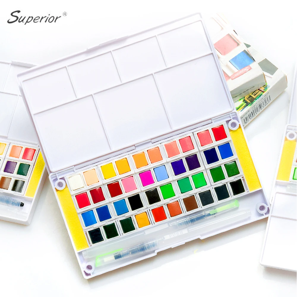 solid watercolor paint set
