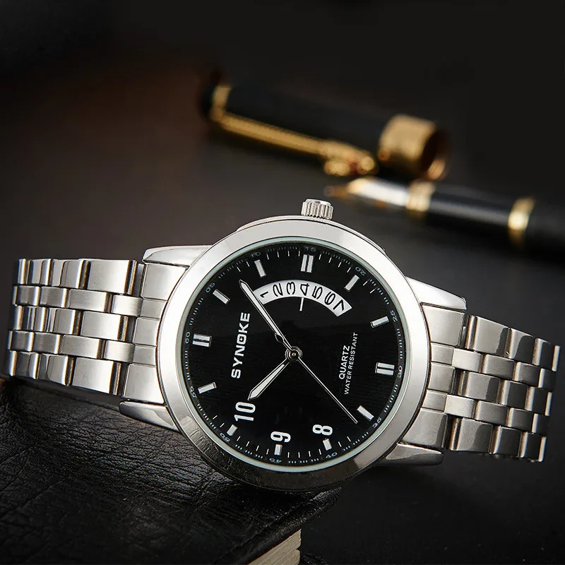 SYNOKE laies часы мужские часы деловые водостойкие кварцевые часы Montre femme Relogios para homem Montres pour homme женские часы