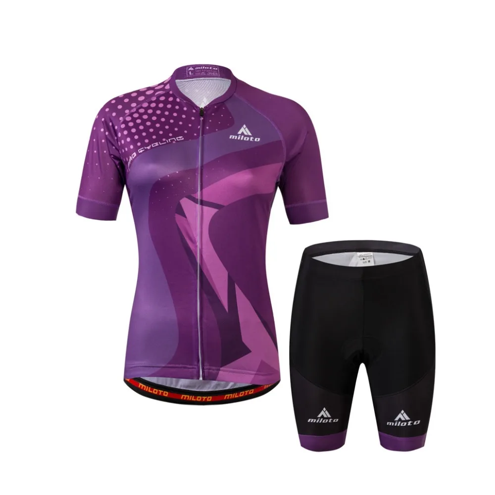 purple cycling kit