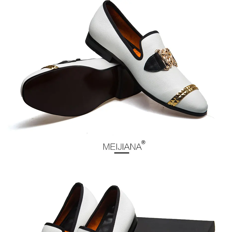 MeiJiaNa/Новинка года; мужские лоферы из натуральной кожи; красивая удобная брендовая мужская повседневная обувь