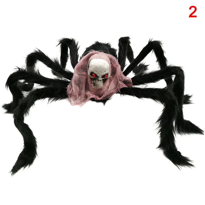 

Simulation Spider Skull Hanging Decoration For Halloween Haunted House Fool's Day E2S