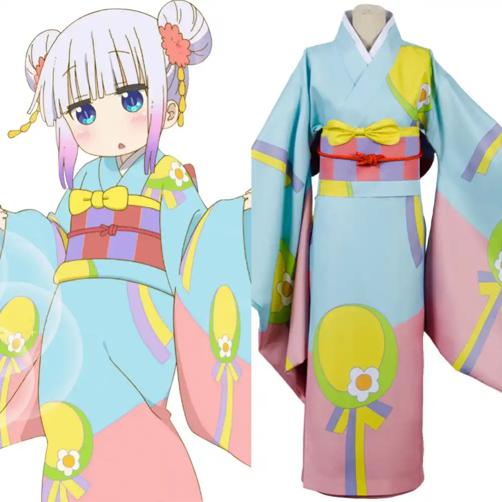 ミス小林 ドラゴンメイドコスプレ衣装カンナカムイ着物コスプレフルセット着物衣装 Cosplay Costume Maid Cosplay Costumekimono Costume Aliexpress