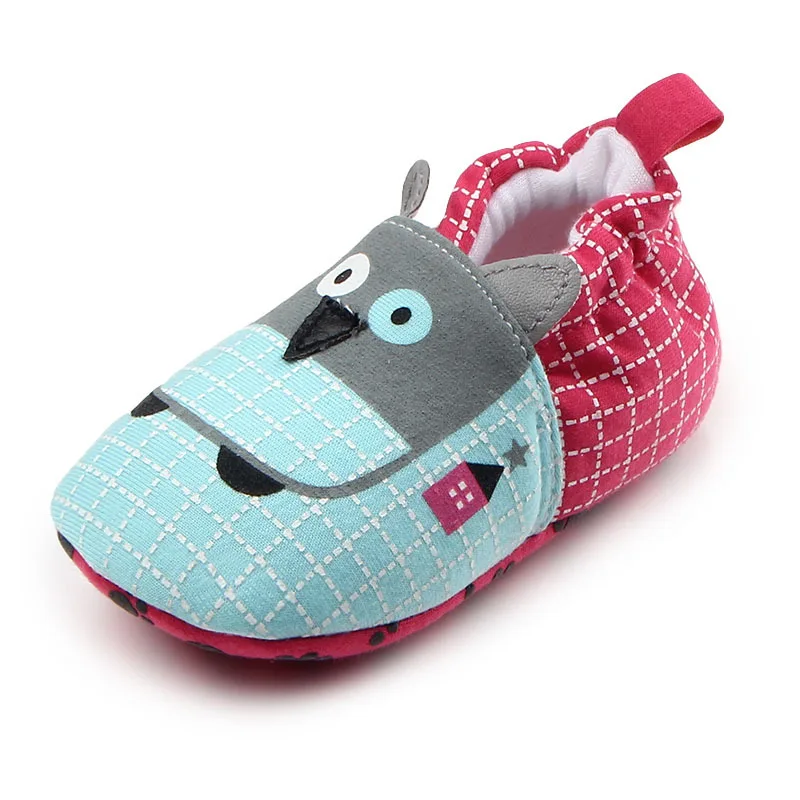 Новая Брендовая детская обувь для новорожденных мальчиков и девочек с изображением животных, детская нескользящая Мягкая подошва, милая теплая обувь для малышей с изображением животных