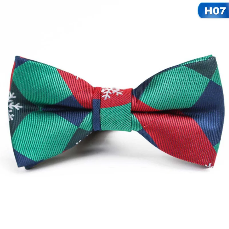 Рождественский галстук-бабочка мужской регулируемый галстук-бабочка мужской s мальчик Новинка Рождественская елка снежинка галстук-бабочка для мужчин свадебные аксессуары Подарки
