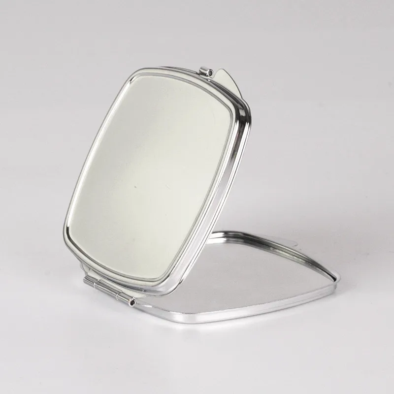 10 шт Пустые Квадратные металлическое компактное зеркало Индивидуальные DIY логотип зеркало с принтом