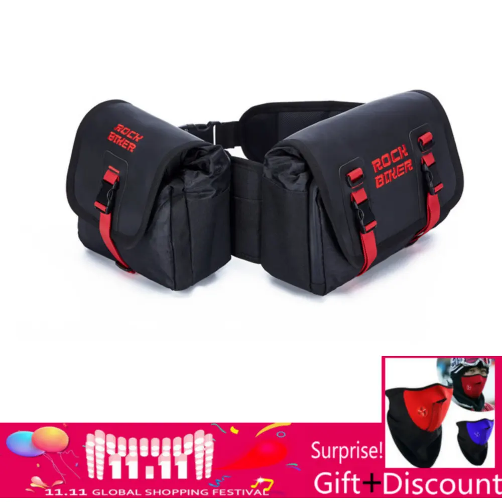 

ROCK BIKER Motorcycle Waterproof Bag Tank Bags Kit Knight Rider MultiFunction Portable Bags Luggage Universal Saddle Bag
