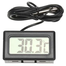Mini LCD Display Digital Thermometer TL8009 for Freezer Temperature -50~110 Degree Probe Fridge Thermometer 1m Line Length 1pcs mini lcd digital thermometer for fridges freezers coolers aquarium chillers mini 1m probe black