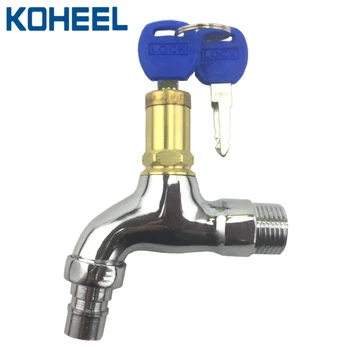 

Bibcocks Brass Outdoor Water Tap 1/2 Inch With Lock Faucet Basin Faucet Washing Machine Water Garden Bibcock