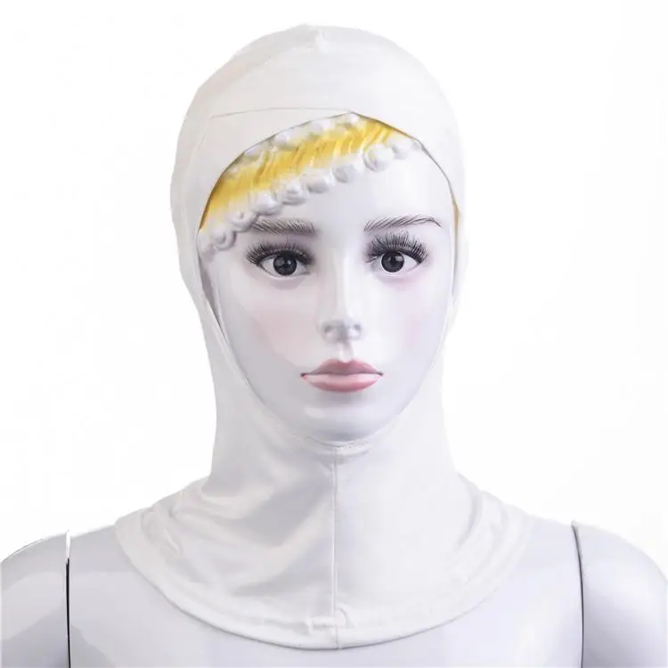 Muslim Women Under Scarf Hat Cap Soft Bone Bonnet Ninja Hijab Islamic Lady Neck Cover Niquabs Ramadan Beanies Amira Middle East