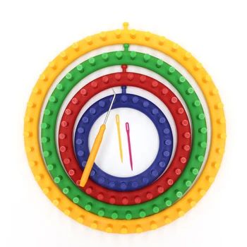

4 Different Sizes Plastic Circle Wool Looms DIY Knitting Loom Sweater Knitter Weaving Knitting Machine Sewing Needlework Tools