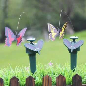 

Solar Power Dancing Flying Fluttering Butterflies Colorful Vibration Hummingbird Home Garden Easter animal Decoration
