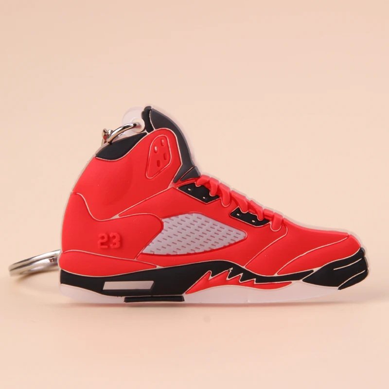 Брелок новые экзотические мини Jordan 5 ретро обуви ключевая цепь Для мужчин и Для женщин детские подарочные брелки на баскетбольных кроссовок ключ держатель porte Clef - Цвет: Picture Color15