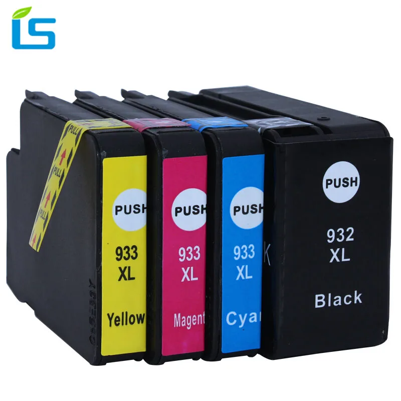 4pcs/set 932XL 933XL Compatible Ink Cartridge Replacement For HP 932