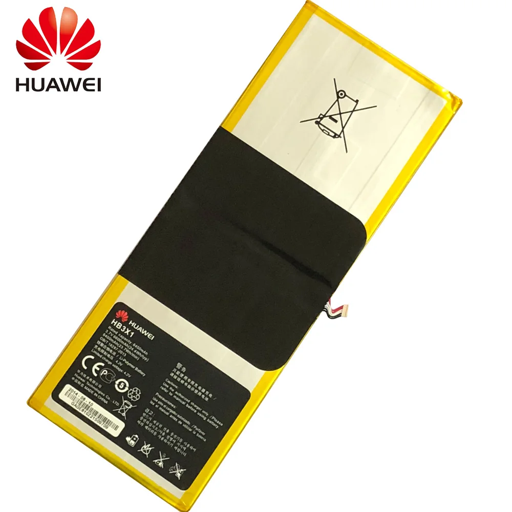 Оригинальная батарея для huawei MediaPad 10 Link батарея для huawei hb3x1 S10-201wa 6400 мАч полная емкость