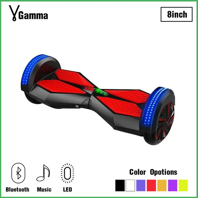 8 Inch Balance Board Two 2 Wheels Motorized Skateboard Balancing 8 Inch Balance Board Two 2 Wheels Motorized Skateboard Balancing Monowheel Bluetooth Electric Hoverboard Many Colors