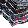 Bóxer de marca de alta calidad 4-Pack para hombre pantalones cortos de algodón tejido 100% Plaid clásico peinados Hombre Ropa interior holgada transpirable de gran tamaño ► Foto 3/6