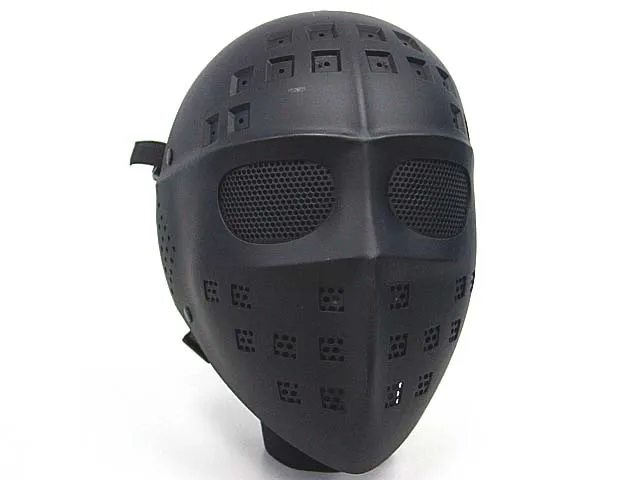 

Hot Sale Tactical Full Face Hockey Type Airsoft Mesh Goggle Mask Black