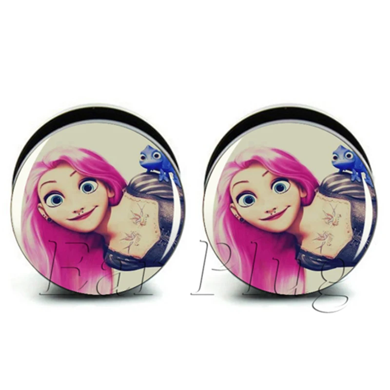 Wholesale 60pcs Ariel plug acrylic screw fit ear plug flesh tunnel ear