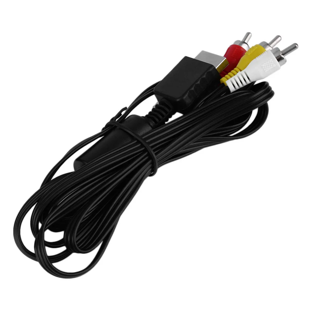 New-1-8M-RCA-TV-Cable-AV-lead-Sound-Video-for-Sony-For-Playstation-2-3